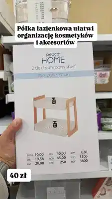 Pepco Półka łazienkowa 2-poziomowa Pepco Home oferta