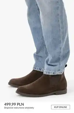 Ryłko Brązowe welurowe sztyblety oferta