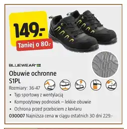 Jula Obuwie ochronne S1PL Bluewear oferta