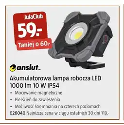 Jula Akumulatorowa lampa robocza LED Anslut oferta