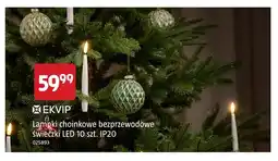 Jula Lampki choinkowe bezprzewodowe świeczki LED 10 szt. IP20 Ekvip oferta