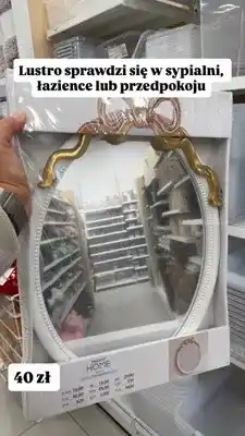 Pepco Lustro dekoracyjne z kokardą Pepco Home oferta