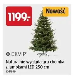 Jula Naturalnie wyglądająca choinka z lampkami LED 250 cm Ekvip oferta