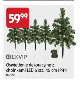 Jula Oświetlenie dekoracyjne z choinkami LED 5 szt. 45 cm Ekvip oferta