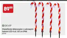 Jula Oświetlenie dekoracyjne z cukrowymi laskami LED 4 szt. 60 cm IP44 Ekvip oferta