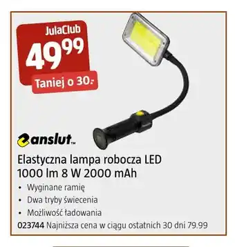 Elastyczna lampa robocza LED 1000lm Anslut
