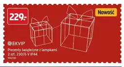 Jula Prezenty świąteczne z lampkami 2 szt. Ekvip oferta