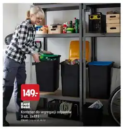 Jula Kontener do segregacji odpadów 3-pak 3x47 l Hard Head oferta