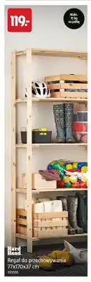 Jula Regał do przechowywania 77x170x37 cm Hard Head oferta