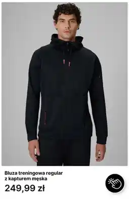 4F Bluza treningowa regular z kapturem męska 4F oferta