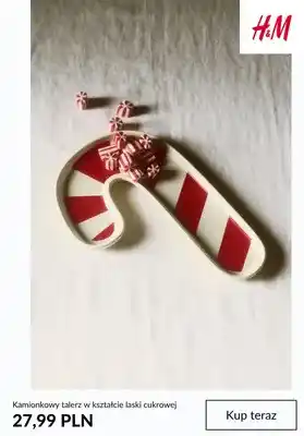 Kamionkowy talerz w kształcie laski cukrowej H & M