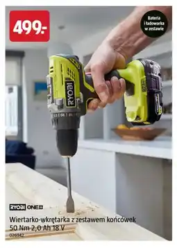 Jula Wiertarko-wkrętarka z zestawem końcówek Ryobi oferta
