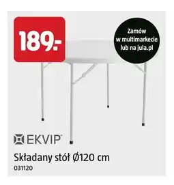 Jula Składany stół Ø120 cm Ekvip oferta