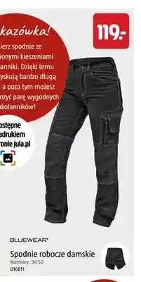 Jula Spodnie robocze damskie Bluewear oferta