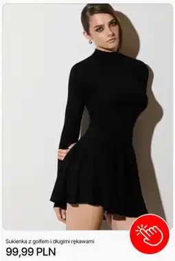 Cropp Sukienka z golfem i długimi rękawami Cropp oferta