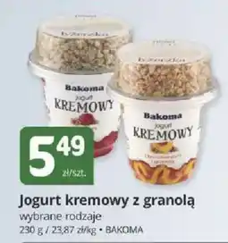 Marketvita Jogurt kremowy z granolą BAKOMA oferta