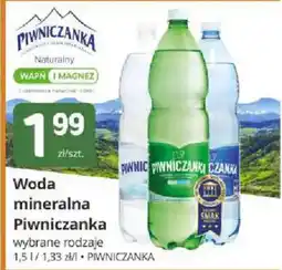 Marketvita Woda mineralna Piwniczanka oferta