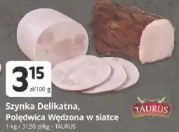 Marketvita Szyńka Delikatna, Połędwica Wędzona w siatce Taurus oferta