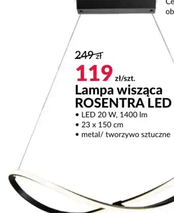 Lampa wisząca rosenttra led