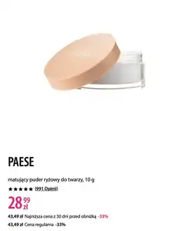 Hebe PAESE matujący puder ryżowy do twarzy oferta