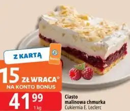 E.Leclerc Ciasto malinowa chmurka Cukiernia E. Leclerc oferta