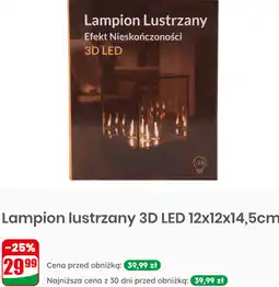 Dino Lampion lustrzany 3D LED 12x12x14,5cm oferta