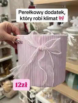 Pepco Pojemnik dekoracyjny z kokardą i perełkami oferta