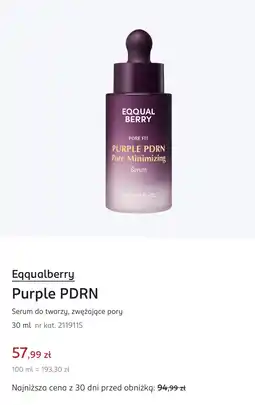 Rossmann Eqqualberry Purple PDRN Serum do twarzy, zwężające pory oferta