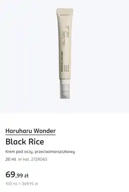 Rossmann Haruharu Wonder Black Rice Krem pod oczy, przeciwzmarszczkowy oferta