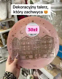 Pepco Dekoracyjny talerz szklany Pepco oferta
