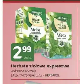 Marketvita Herbata ziołowa ekspresowa Zielnik Polski melisa Herbapol oferta