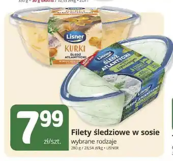 Filety śledziowe w sosie koperkowym Lisner