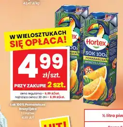 EMMA market Sok pomarańcza brazylijska Hortex 100% oferta