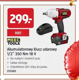 Jula Akumulatorowy klucz udarowy Meec Tools oferta