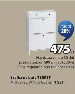 JYSK Szafka na buty MDF oferta