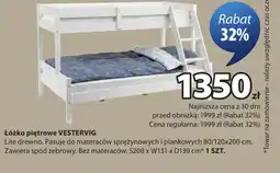 JYSK Łóżko piętrowe oferta