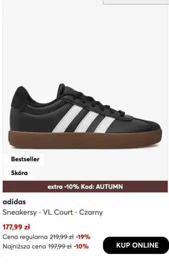 Adidas Sneakersy · VL Court · Czarny