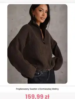 Renee Prążkowany Sweter z Domieszką Wełny oferta