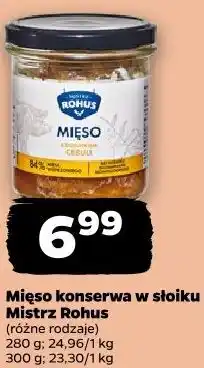 Netto Mięso konserwa w słoiku Mistrz Rohus oferta