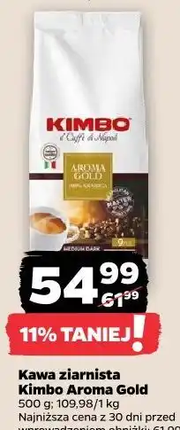 Netto Kawa ziarnista Kimbo Aroma Gold oferta