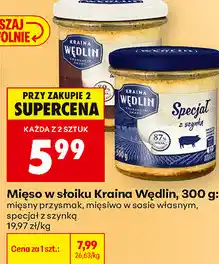 Biedronka Mięso w słoiku Kraina Wędlin oferta