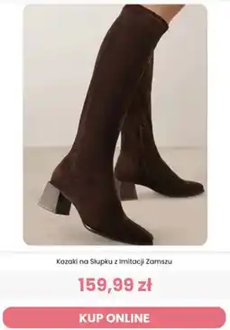 Renee Kozaki na słupku z imitacji zamszu Renee oferta