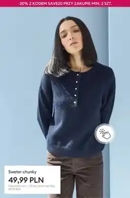 Sinsay Sweter chunky oferta