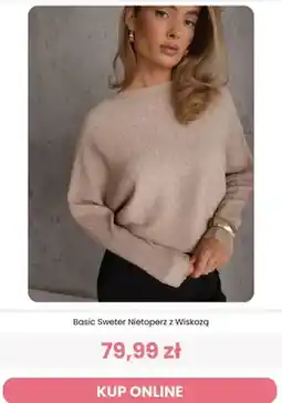 Renee Basic sweter nietoperz z wiskozą Renee oferta
