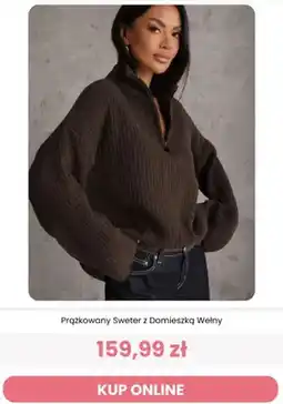Renee Prążkowany sweter z domieszką wełny Reneé oferta