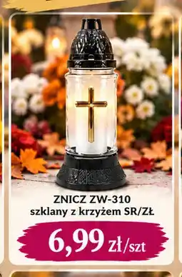 EMMA market Znicz ZW-310 szklany z krzyżem SR/ZŁ oferta