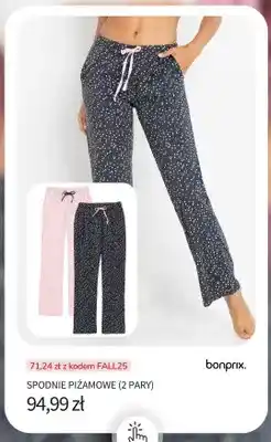 BonPrix Spodnie piżamowe 2-pak Bonprix oferta