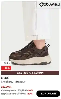 eobuwie Sneakersy brązowy Mexx oferta