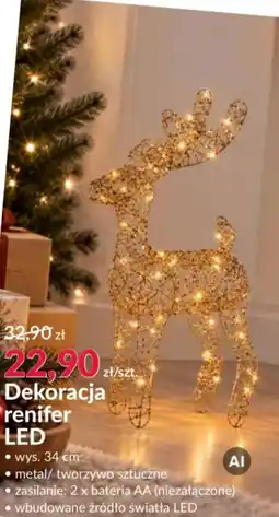 Agata Meble Dekoracja renifer LED oferta