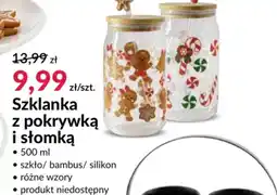 Agata Meble Szklanka z pokrywką i słomką oferta
